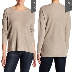 Madewell Olive Green Hi-lo Knit Pullover Sweater